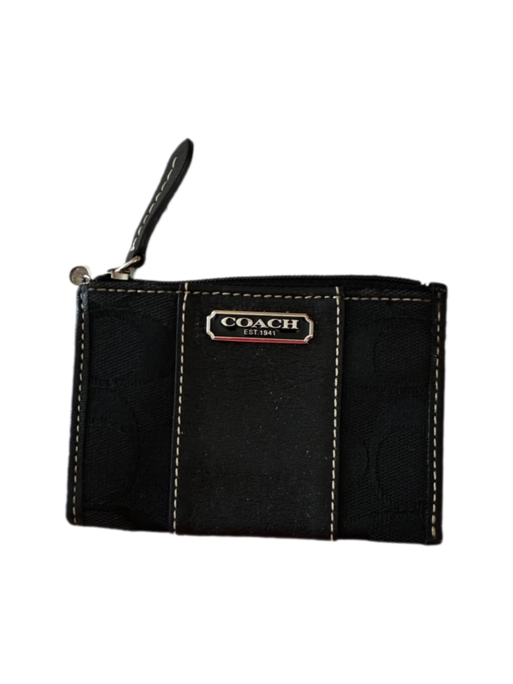 Coach Authentic Mini
Signature Jaquard Black & White
Cash Coin Card Wallet
